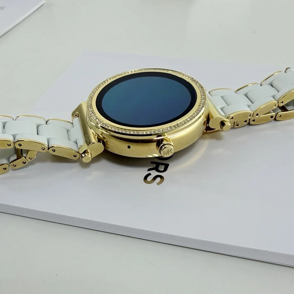 Michael Kors Access Women's Smart Watch Sofie Gold MKT5039 White NEW